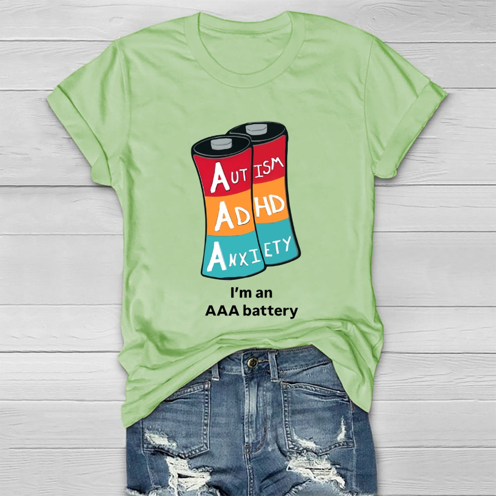 Aaa Adhd Autism Anxiety Healthwear T-shirt