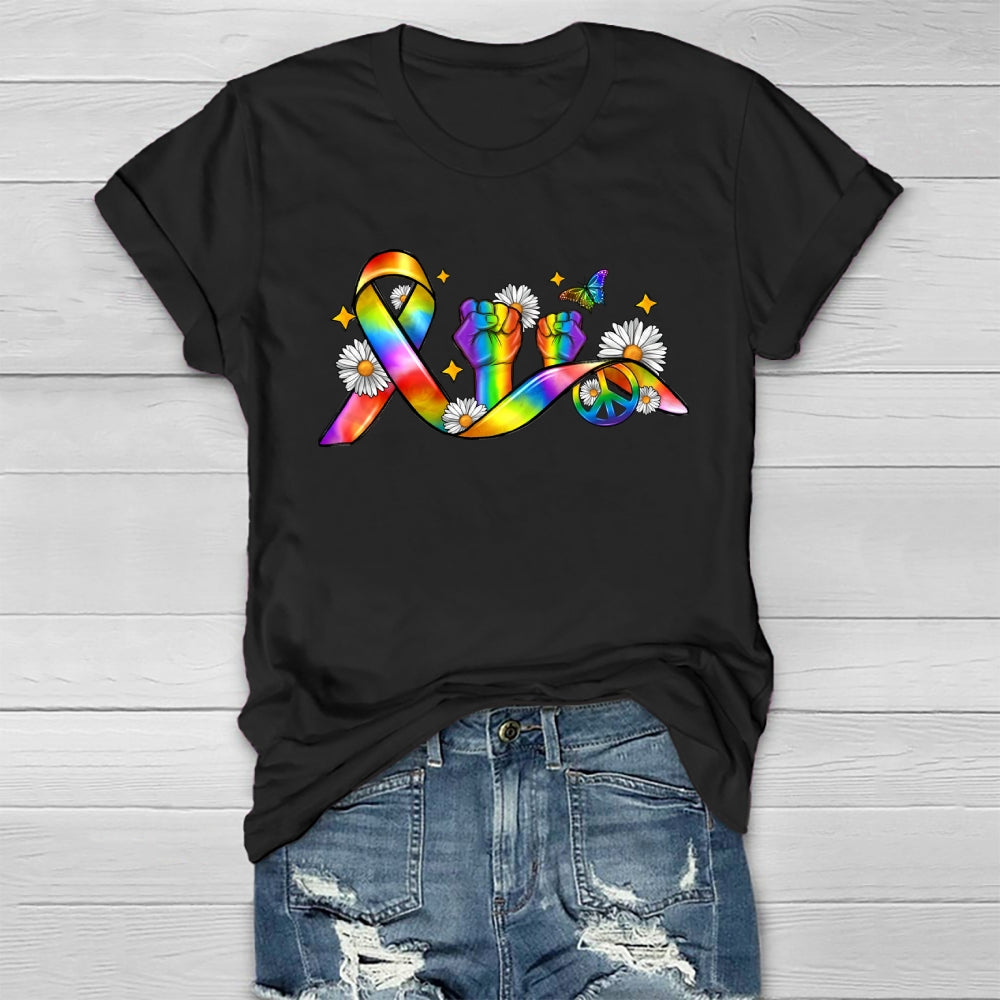 Pride Month Ribbon Healthwear T-shirt