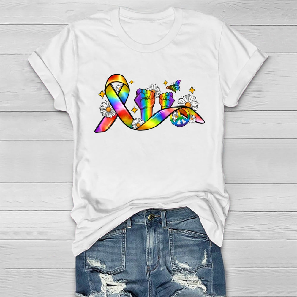 Pride Month Ribbon Healthwear T-shirt