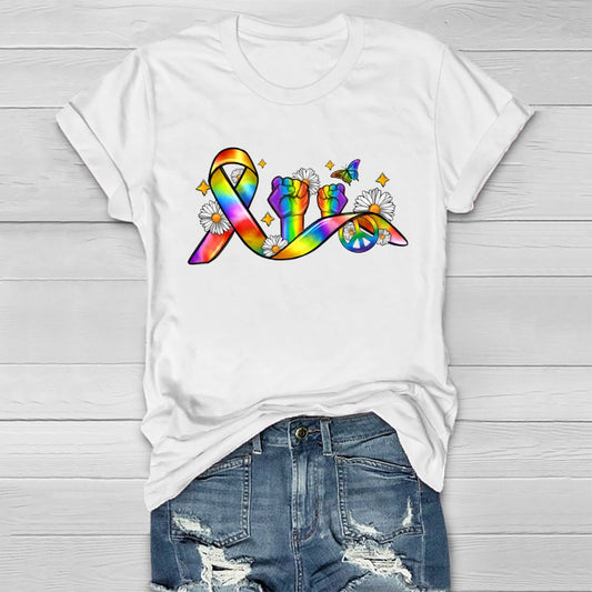 Pride Month Ribbon Healthwear T-shirt