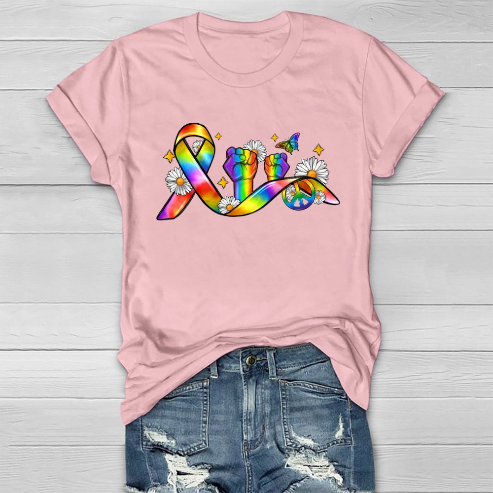 Pride Month Ribbon Healthwear T-shirt