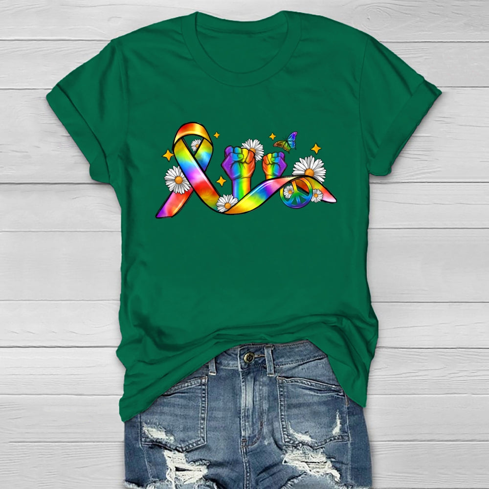 Pride Month Ribbon Healthwear T-shirt