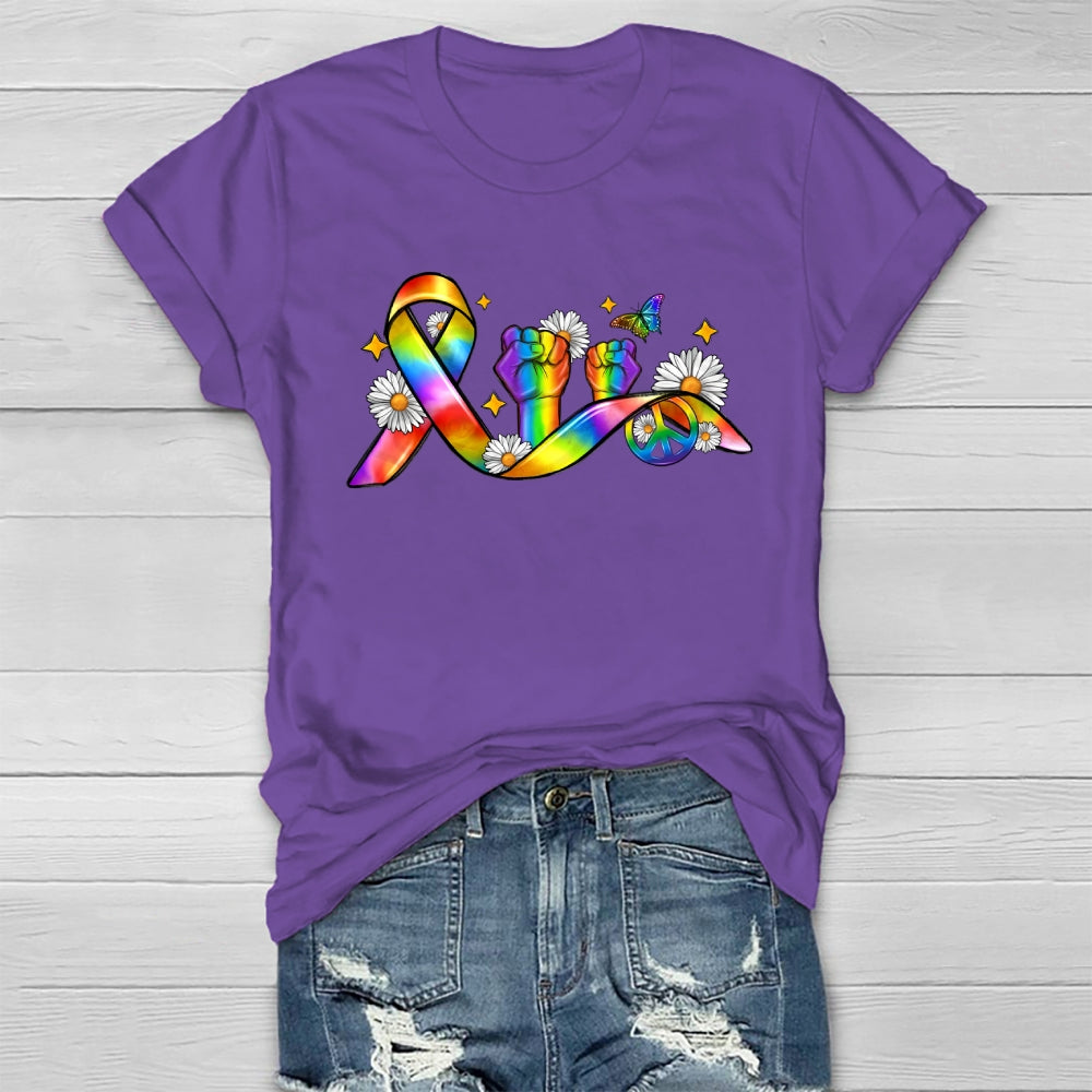 Pride Month Ribbon Healthwear T-shirt
