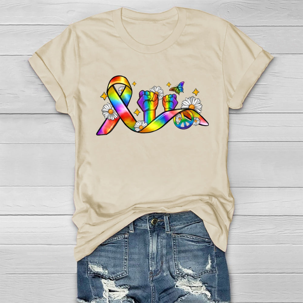 Pride Month Ribbon Healthwear T-shirt