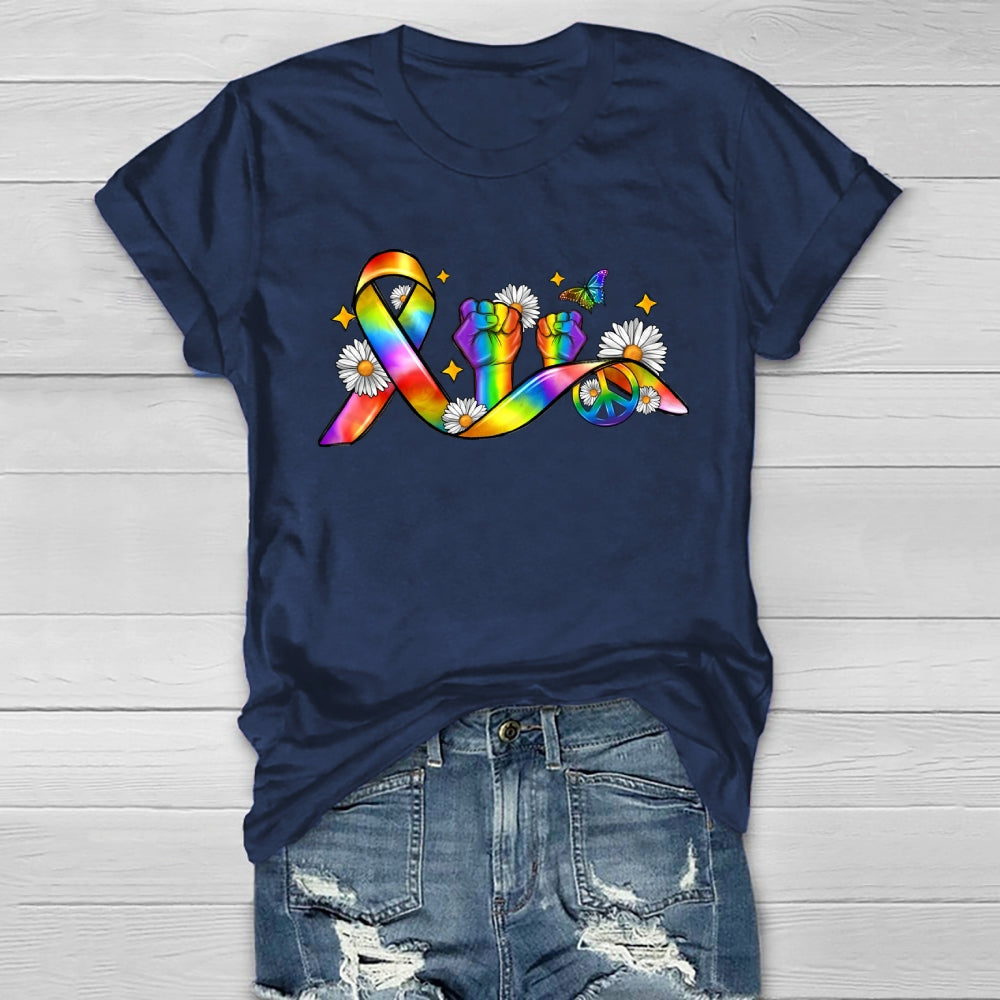 Pride Month Ribbon Healthwear T-shirt