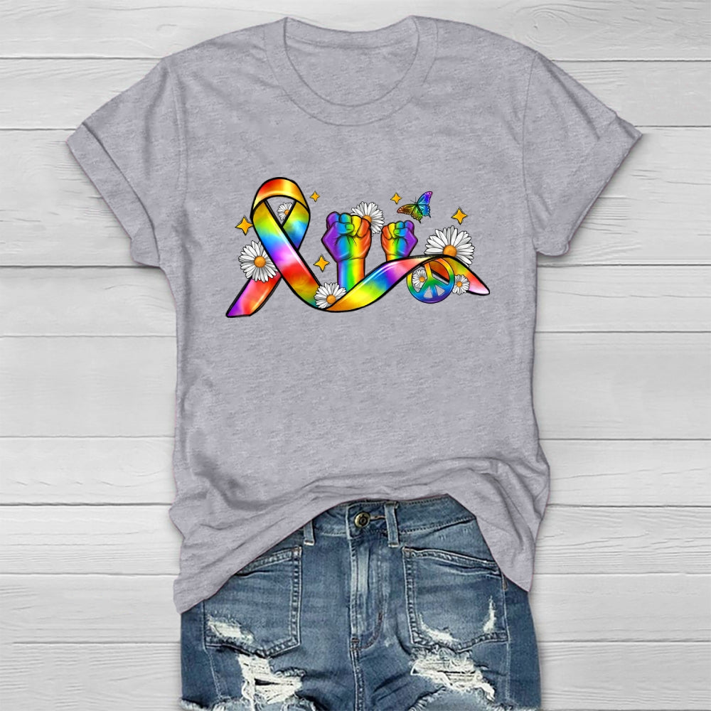 Pride Month Ribbon Healthwear T-shirt
