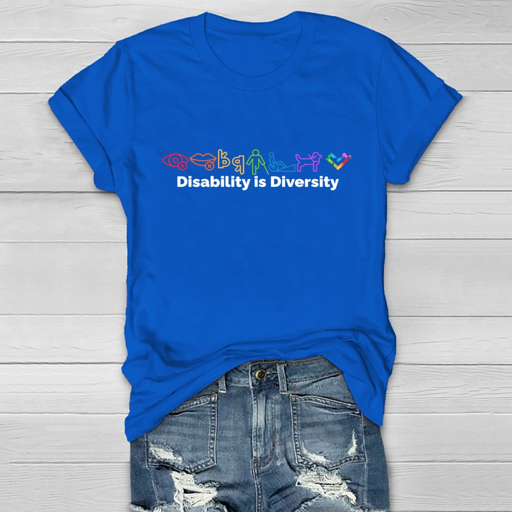 Disability Is Diversity  Healthwear T-shirt