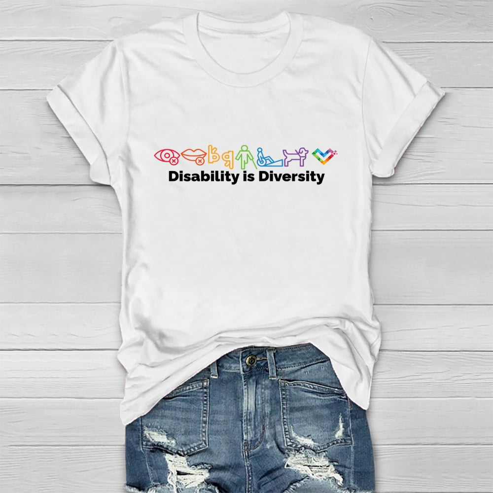 Disability Is Diversity  Healthwear T-shirt
