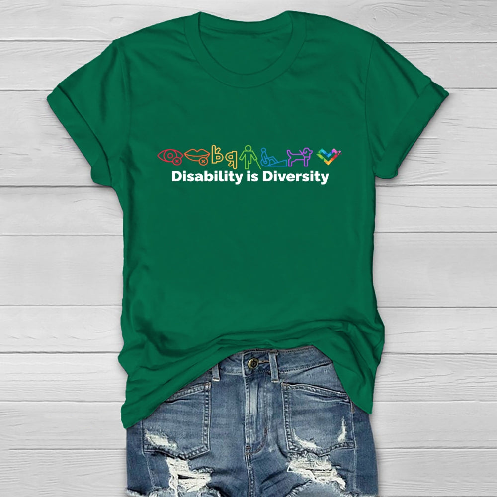 Disability Is Diversity  Healthwear T-shirt