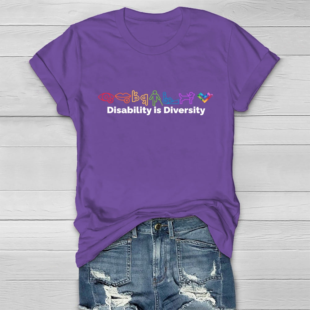 Disability Is Diversity  Healthwear T-shirt