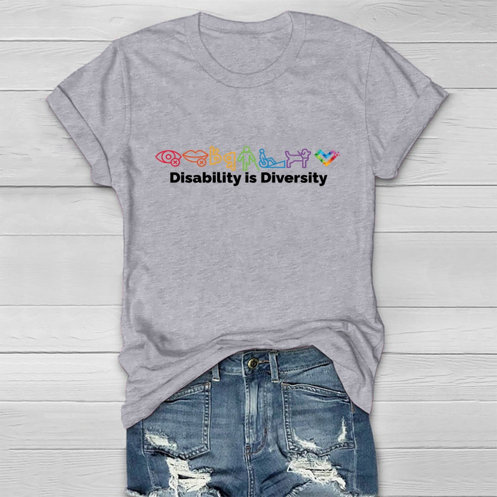 Disability Is Diversity  Healthwear T-shirt