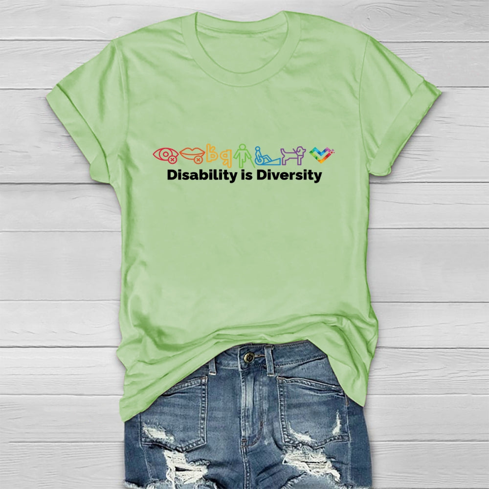 Disability Is Diversity  Healthwear T-shirt