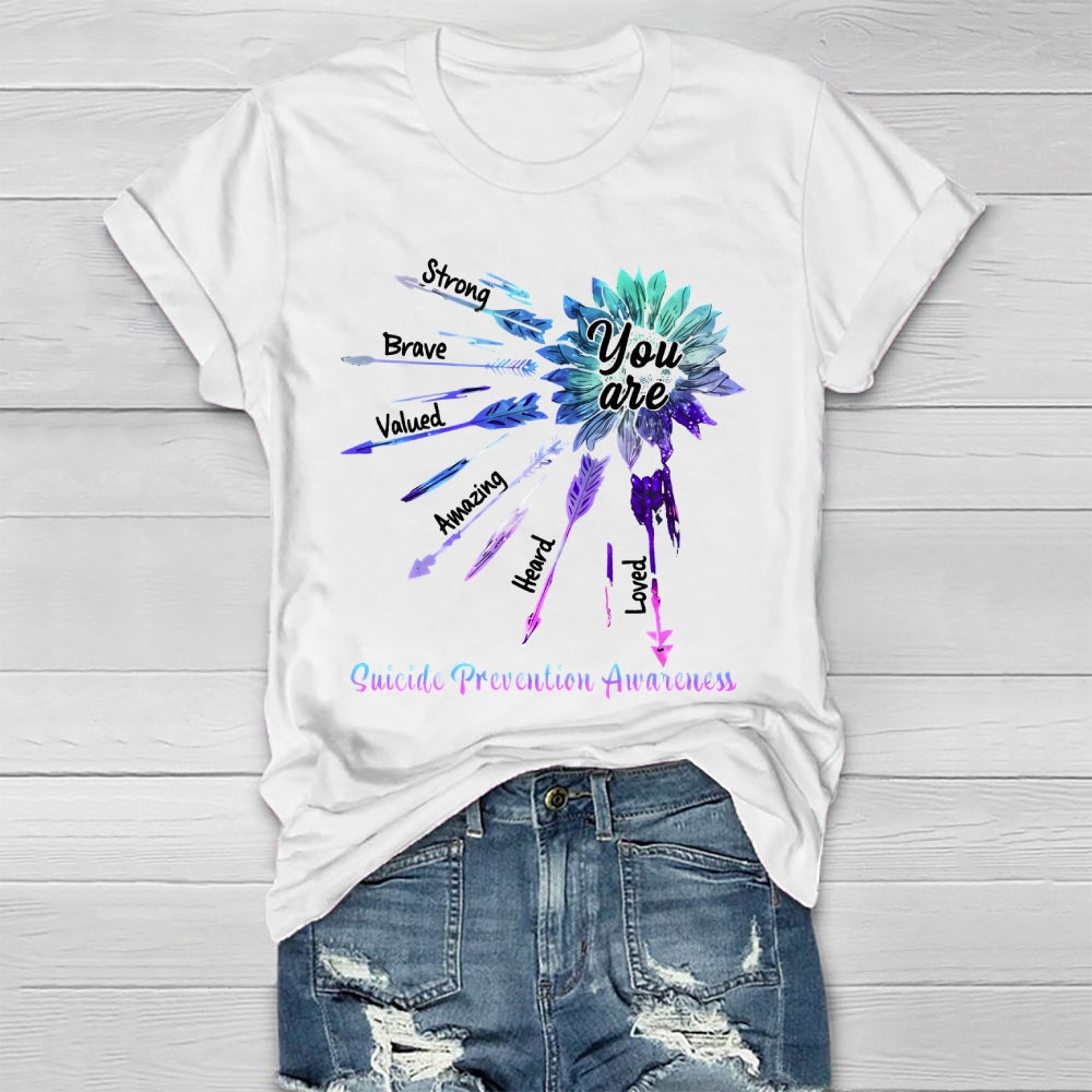 You Are Strong Suicide Prevention Awareness Healthwear T-shirt