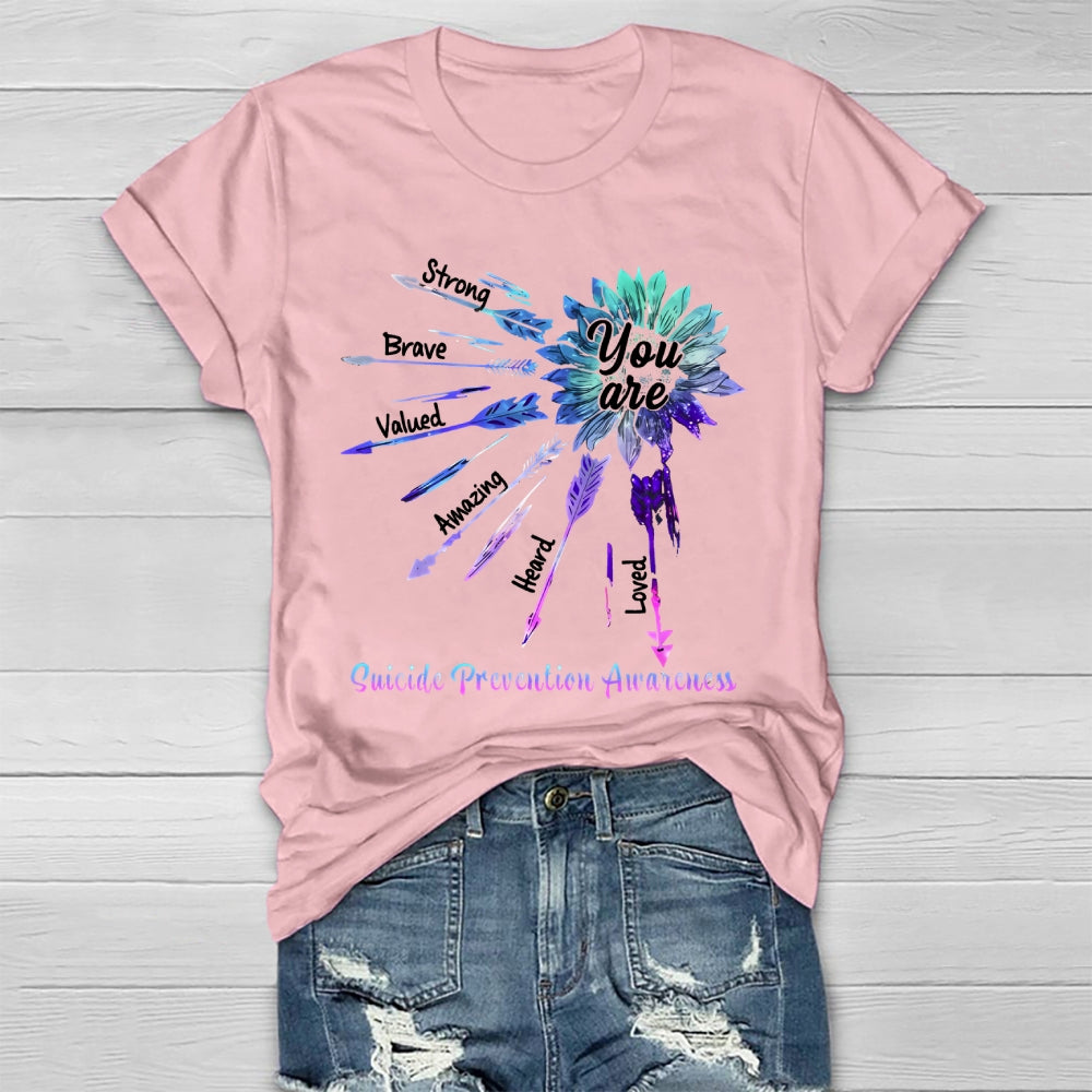 You Are Strong Suicide Prevention Awareness Healthwear T-shirt