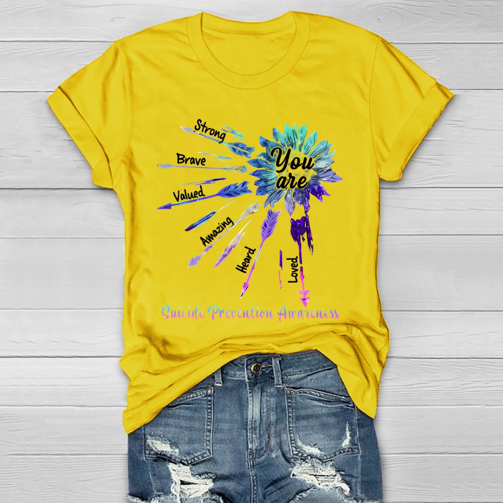 You Are Strong Suicide Prevention Awareness Healthwear T-shirt