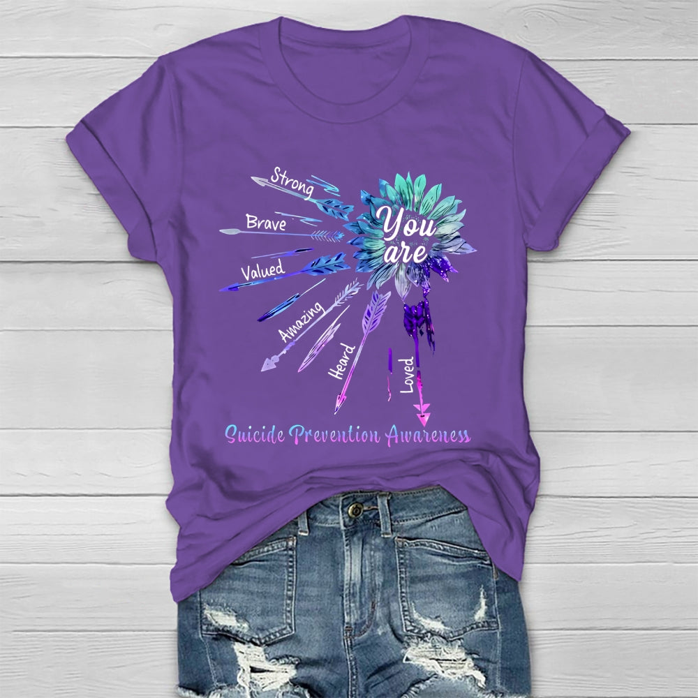 You Are Strong Suicide Prevention Awareness Healthwear T-shirt