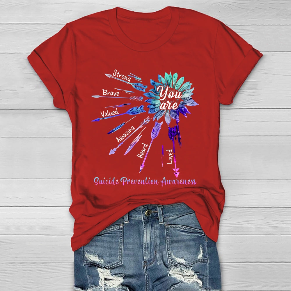 You Are Strong Suicide Prevention Awareness Healthwear T-shirt