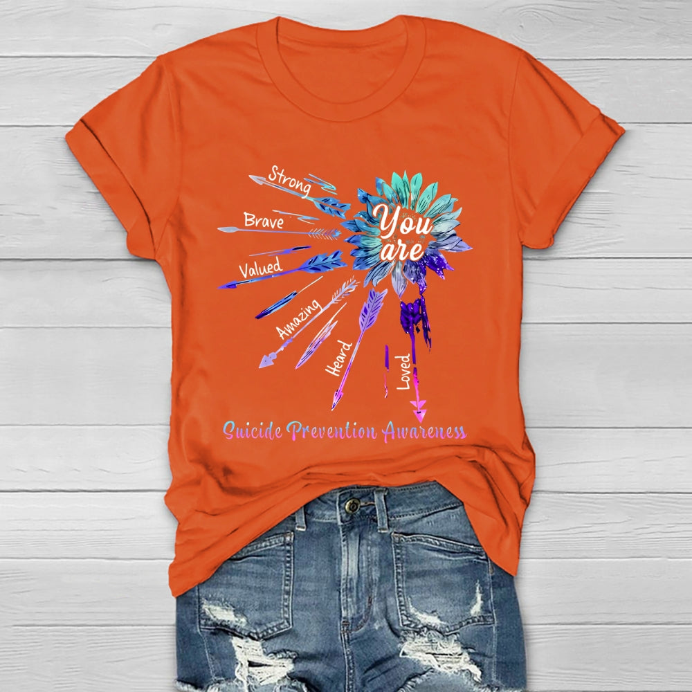 You Are Strong Suicide Prevention Awareness Healthwear T-shirt