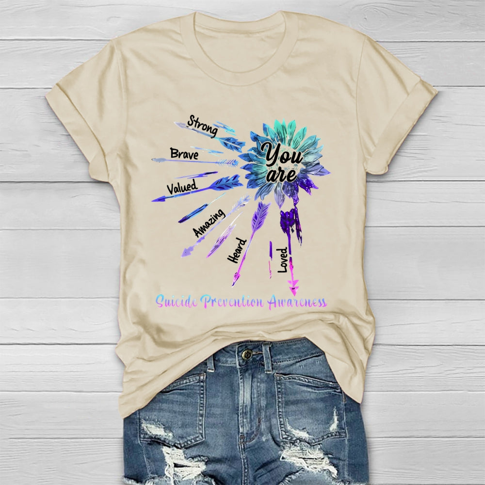 You Are Strong Suicide Prevention Awareness Healthwear T-shirt