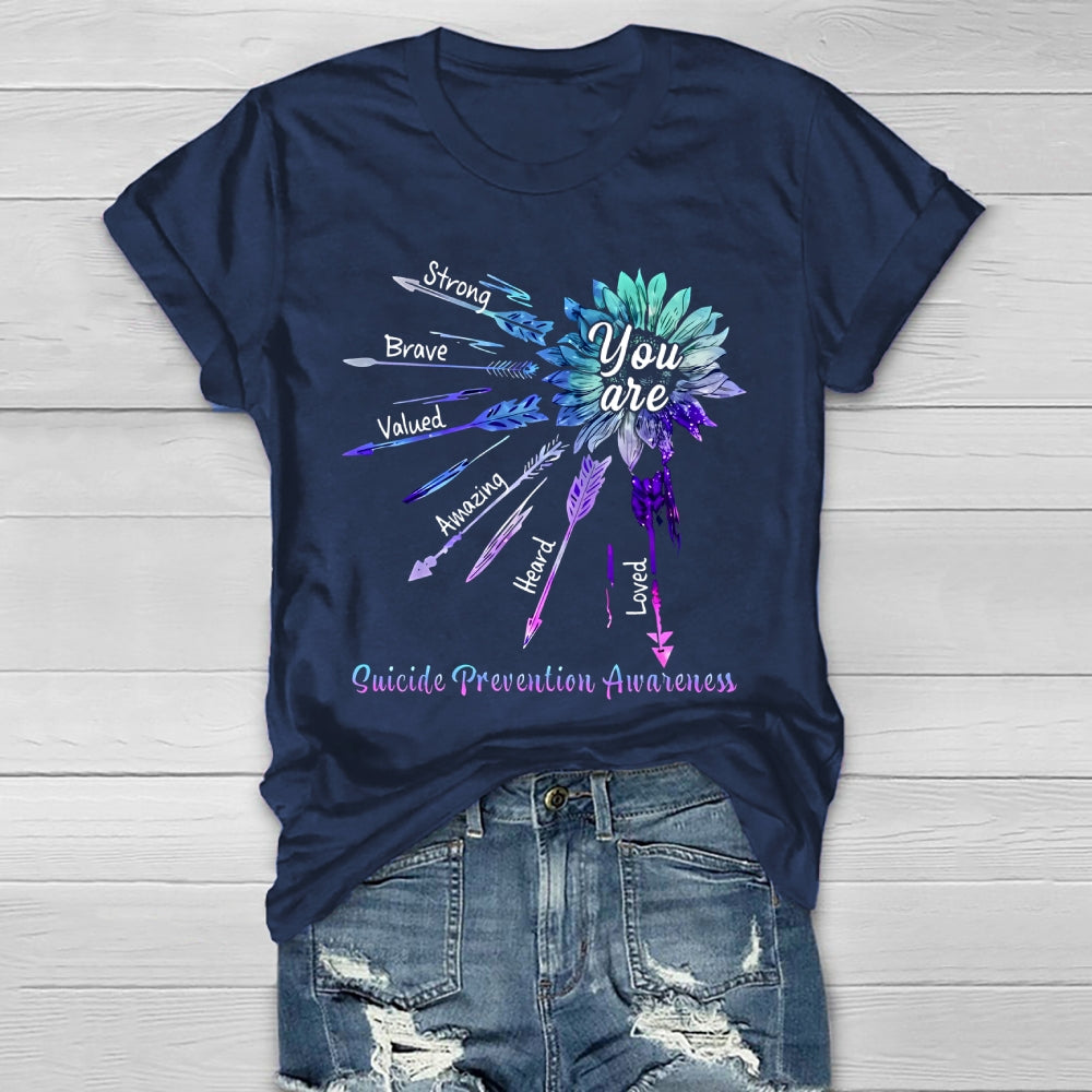You Are Strong Suicide Prevention Awareness Healthwear T-shirt