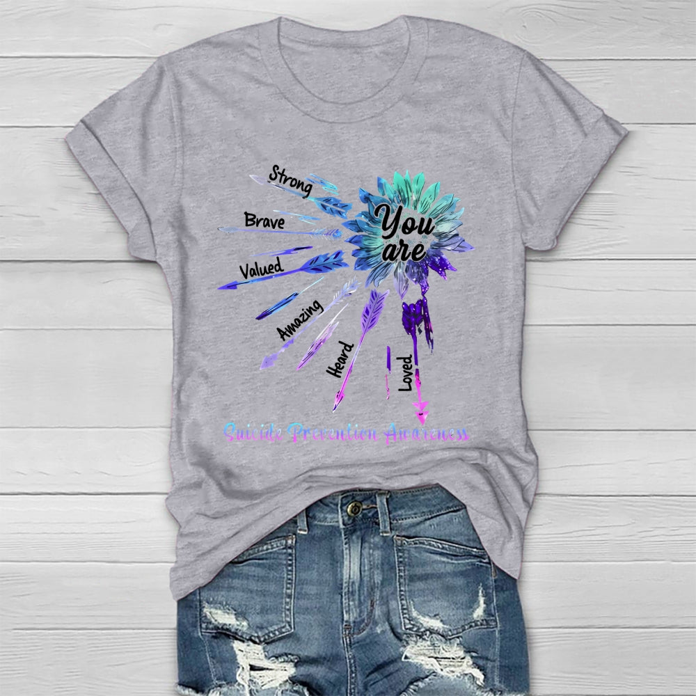 You Are Strong Suicide Prevention Awareness Healthwear T-shirt