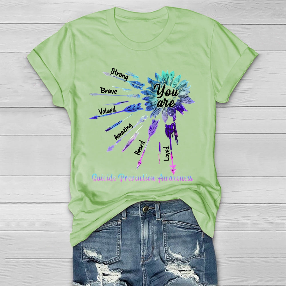 You Are Strong Suicide Prevention Awareness Healthwear T-shirt