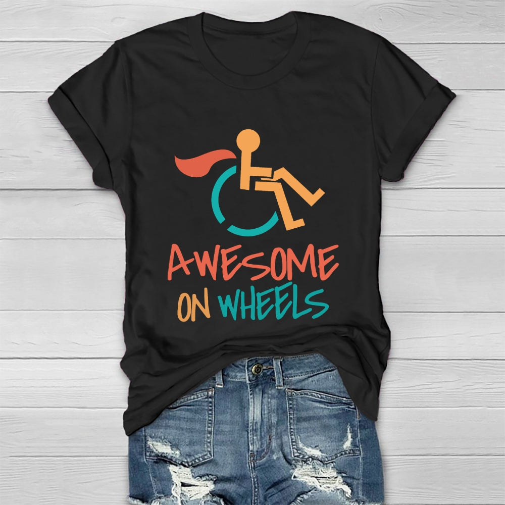 Awesome On Wheels Healthwear T-shirt