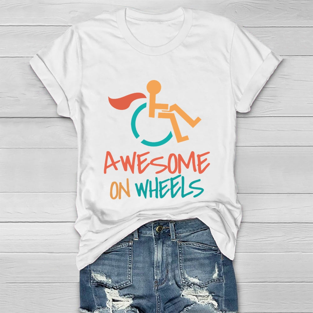 Awesome On Wheels Healthwear T-shirt