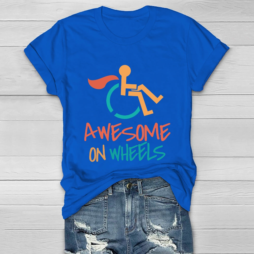 Awesome On Wheels Healthwear T-shirt