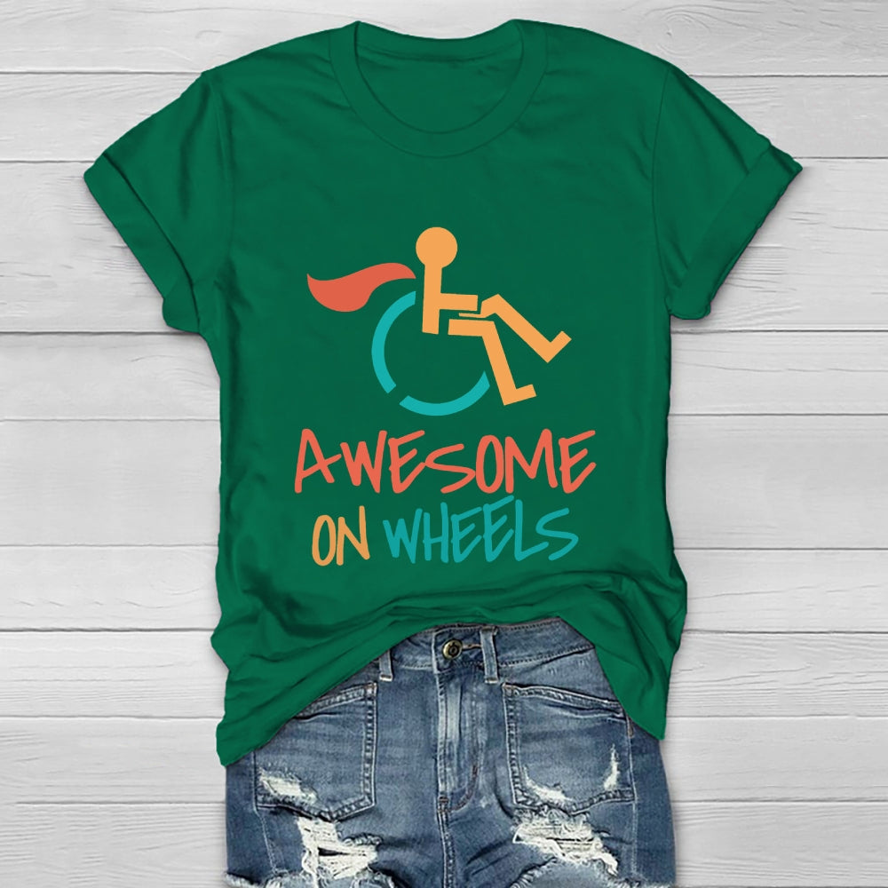Awesome On Wheels Healthwear T-shirt