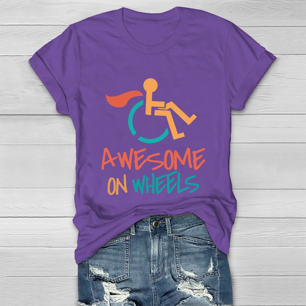 Awesome On Wheels Healthwear T-shirt