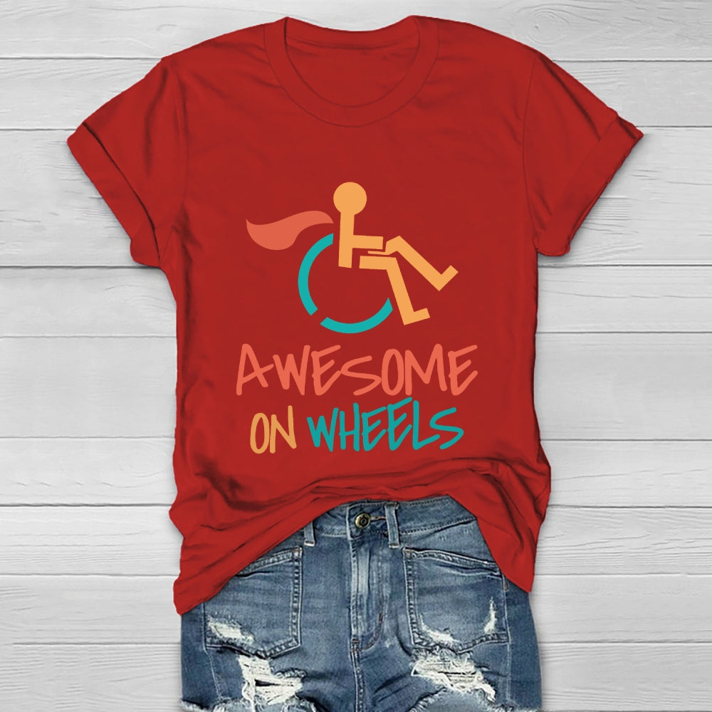 Awesome On Wheels Healthwear T-shirt