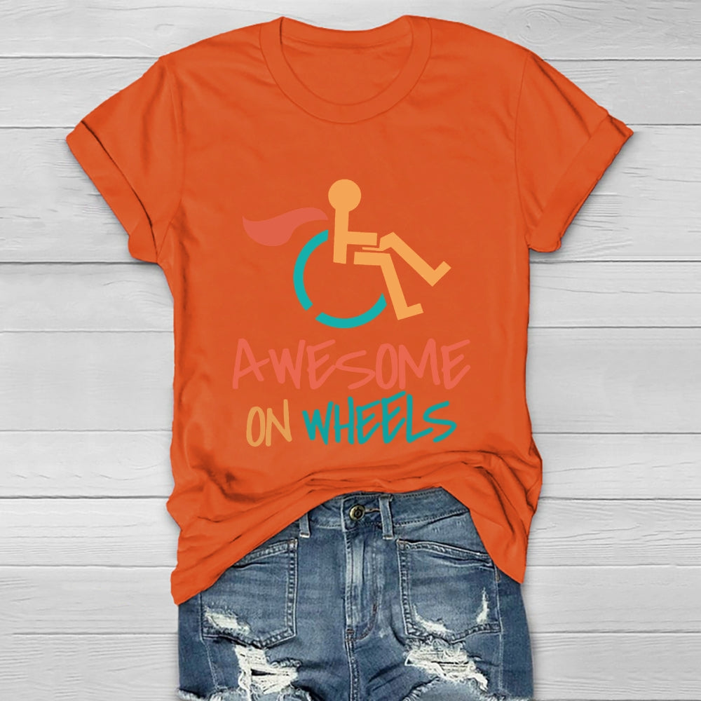 Awesome On Wheels Healthwear T-shirt