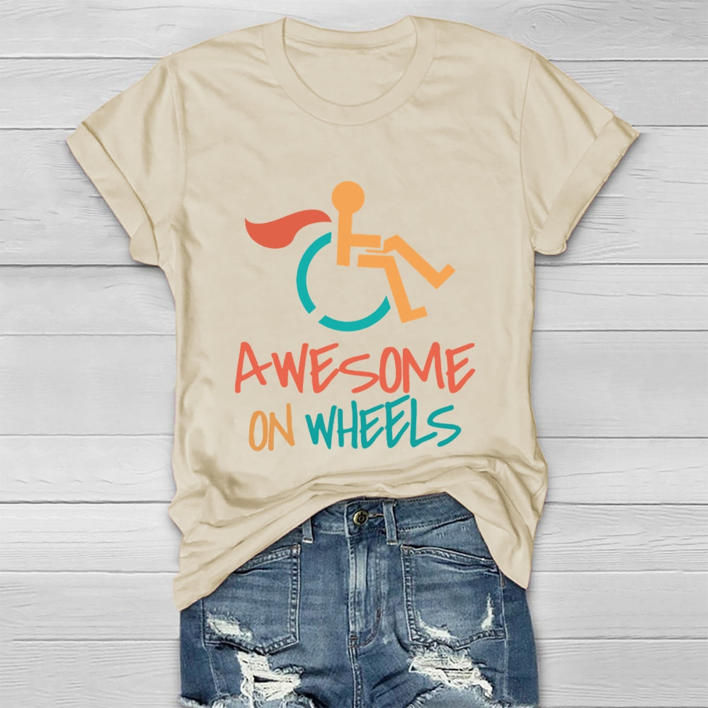 Awesome On Wheels Healthwear T-shirt