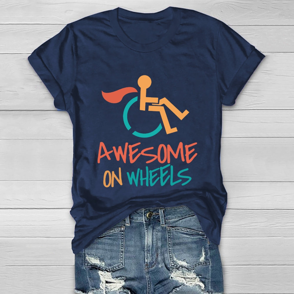 Awesome On Wheels Healthwear T-shirt