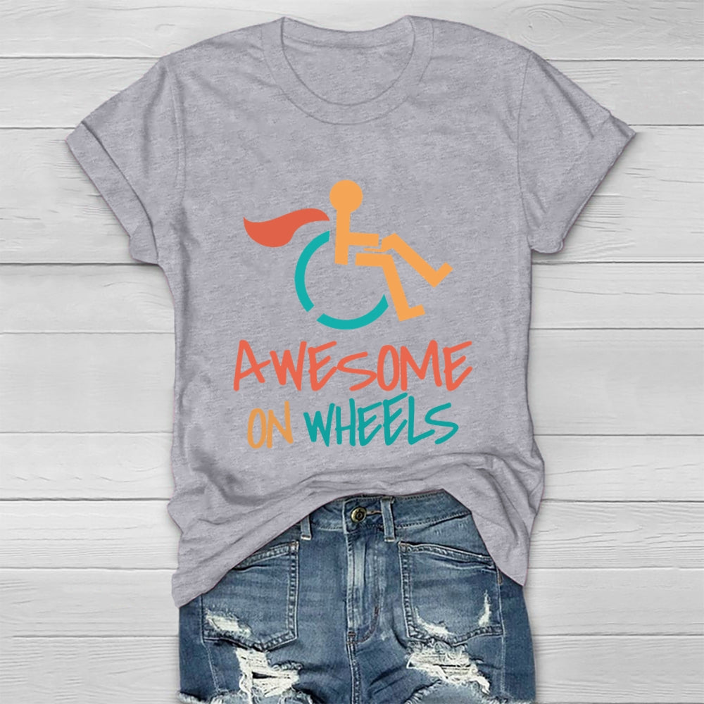 Awesome On Wheels Healthwear T-shirt