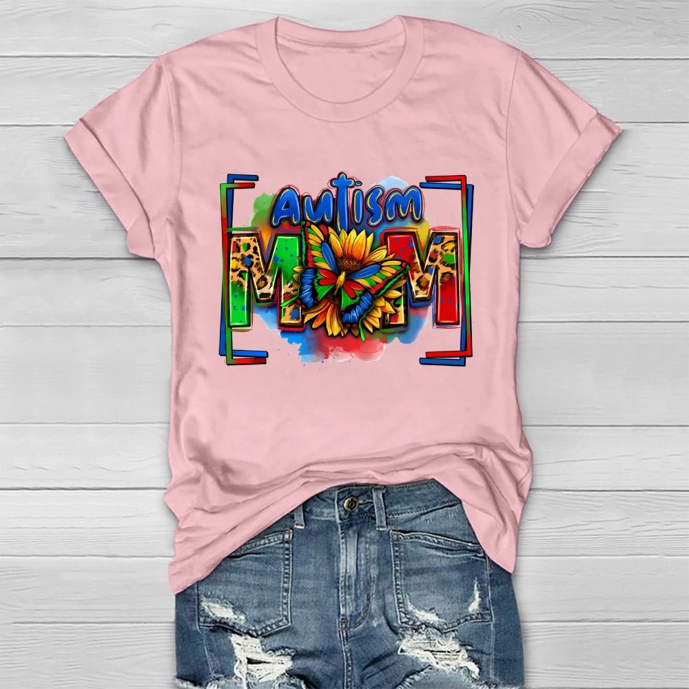 Autism Mom Sunflower Healthwear T-shirt