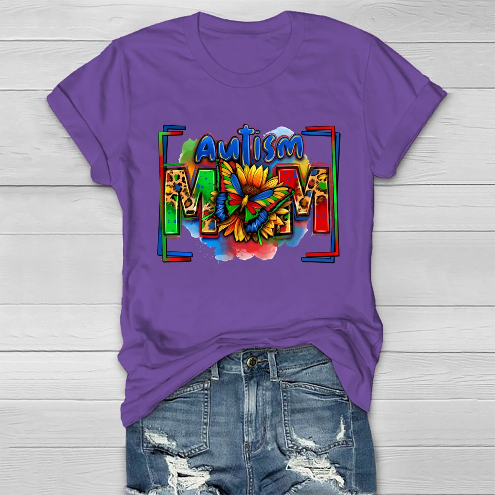Autism Mom Sunflower Healthwear T-shirt