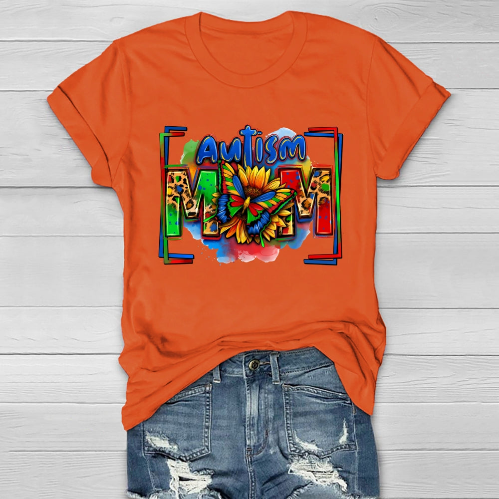 Autism Mom Sunflower Healthwear T-shirt