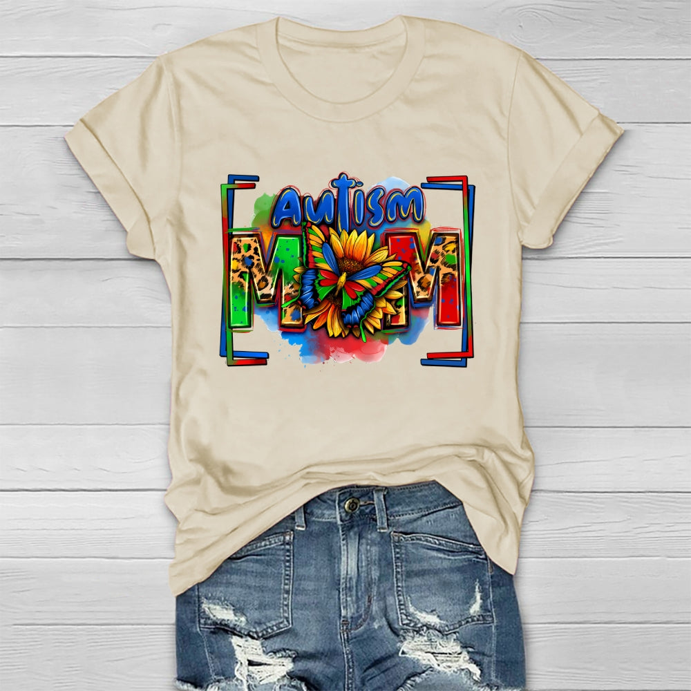 Autism Mom Sunflower Healthwear T-shirt