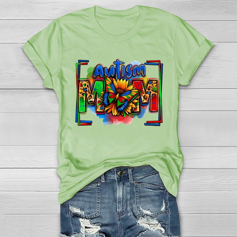 Autism Mom Sunflower Healthwear T-shirt