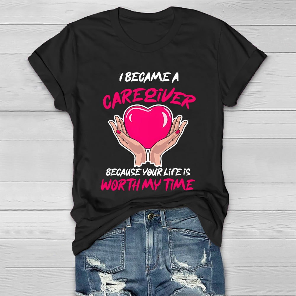 I Became A Caregiver Healthwear T-shirt