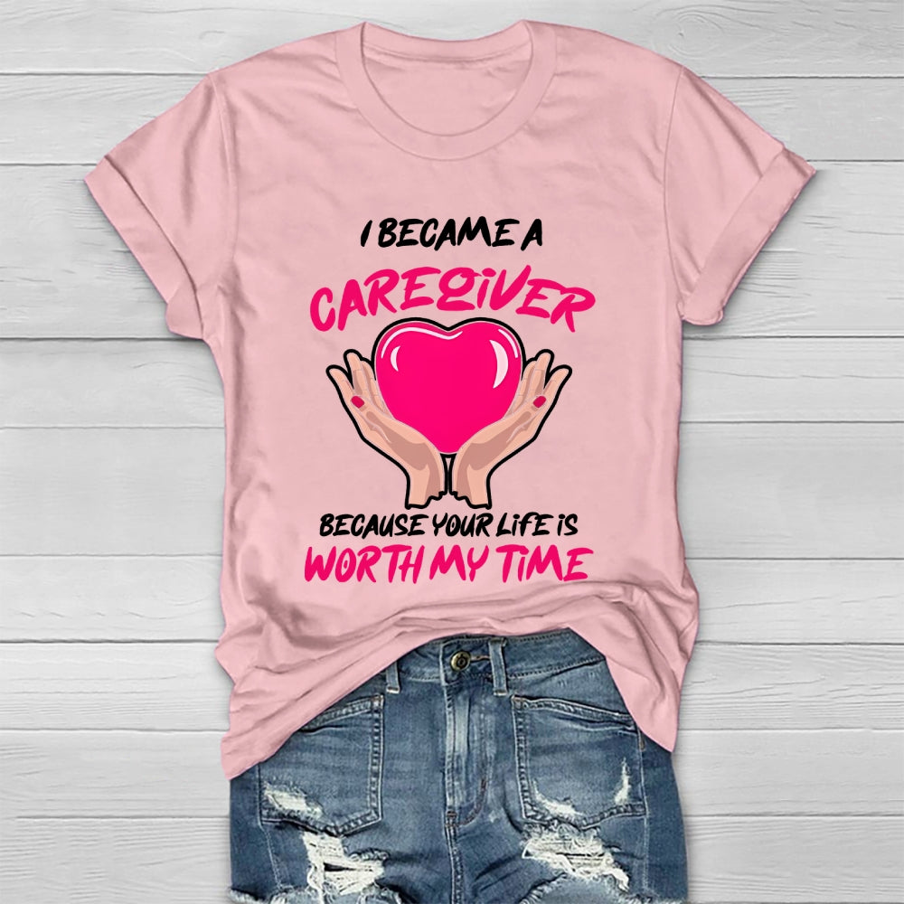 I Became A Caregiver Healthwear T-shirt