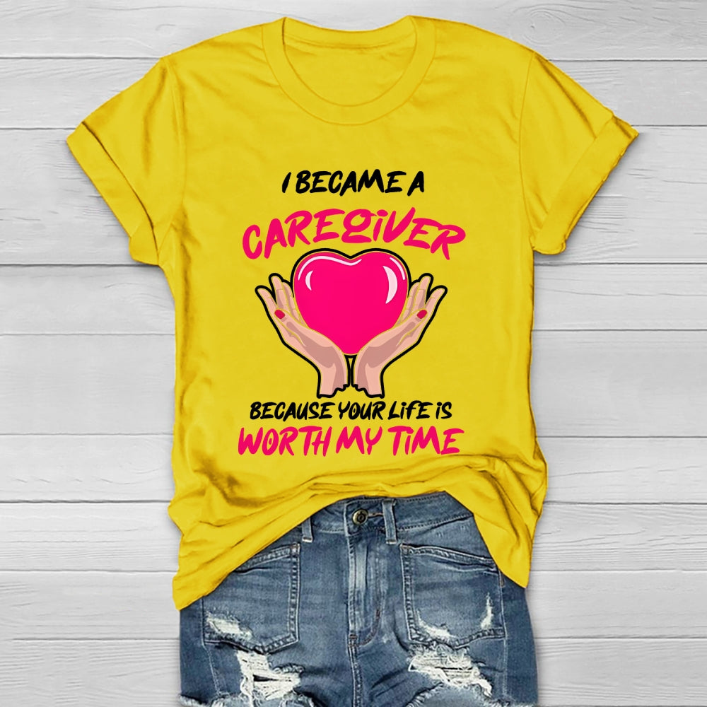 I Became A Caregiver Healthwear T-shirt
