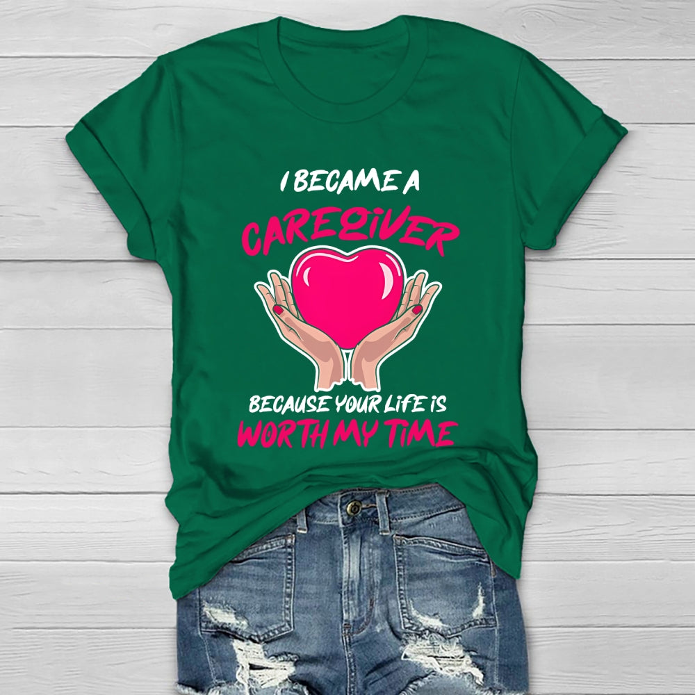 I Became A Caregiver Healthwear T-shirt