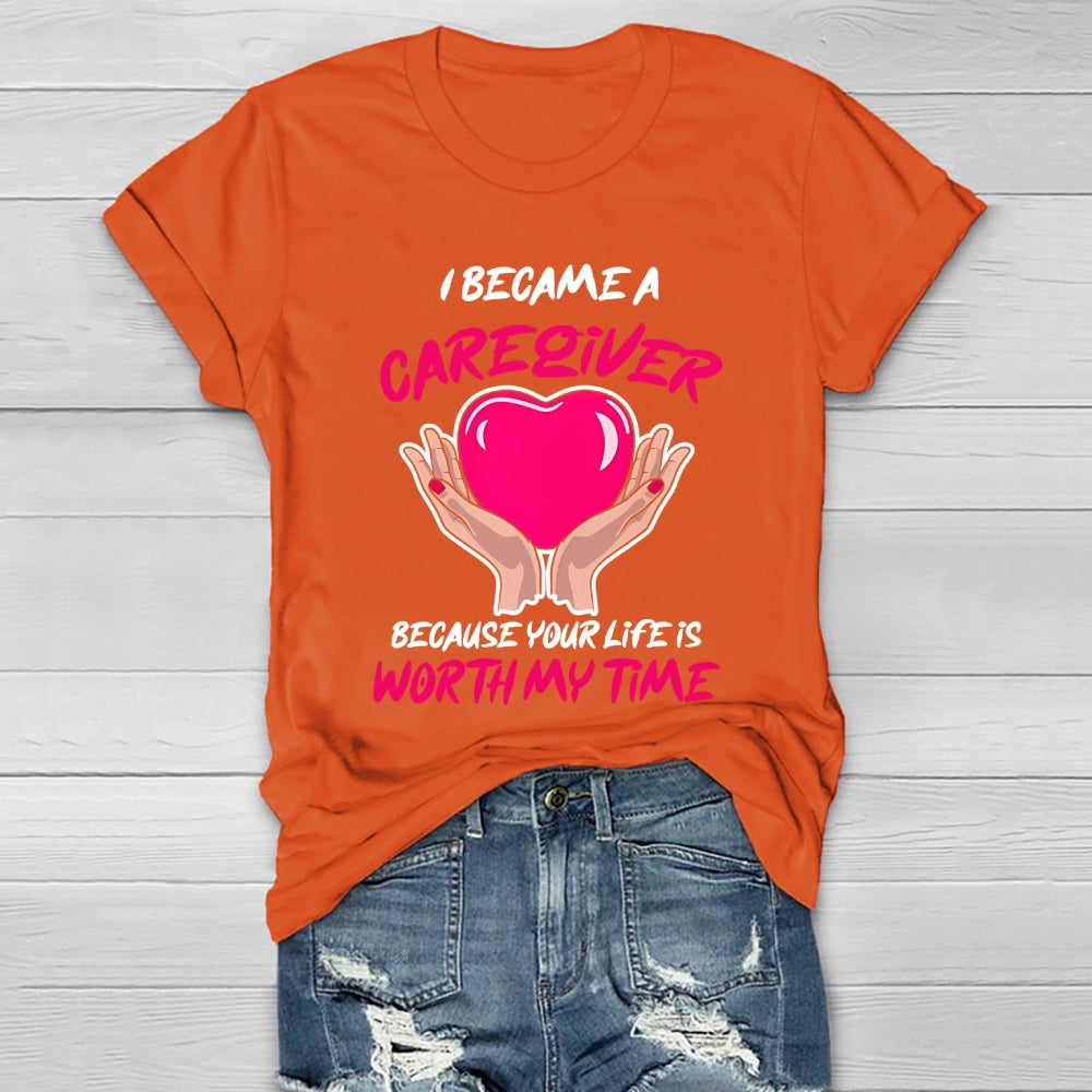 I Became A Caregiver Healthwear T-shirt