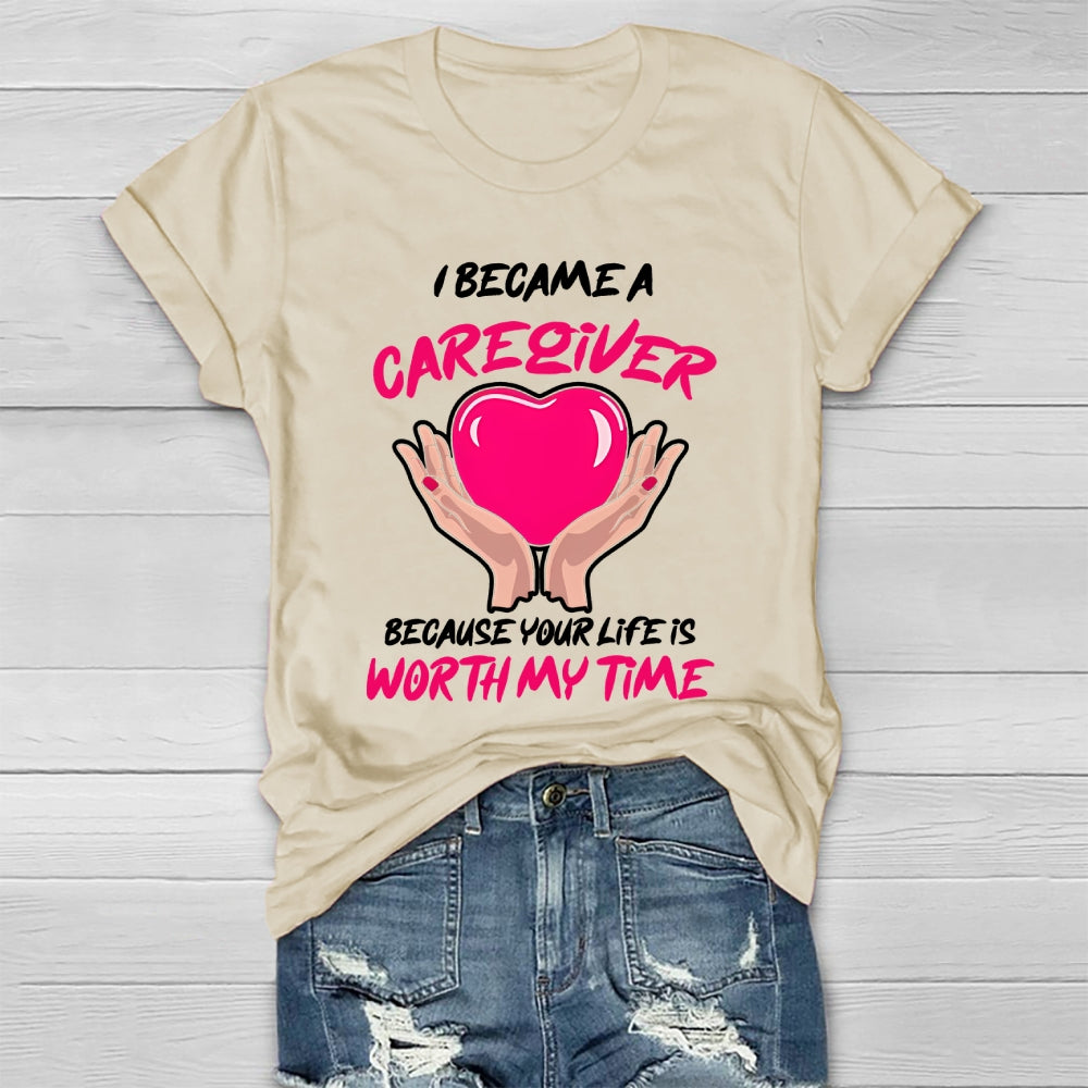 I Became A Caregiver Healthwear T-shirt