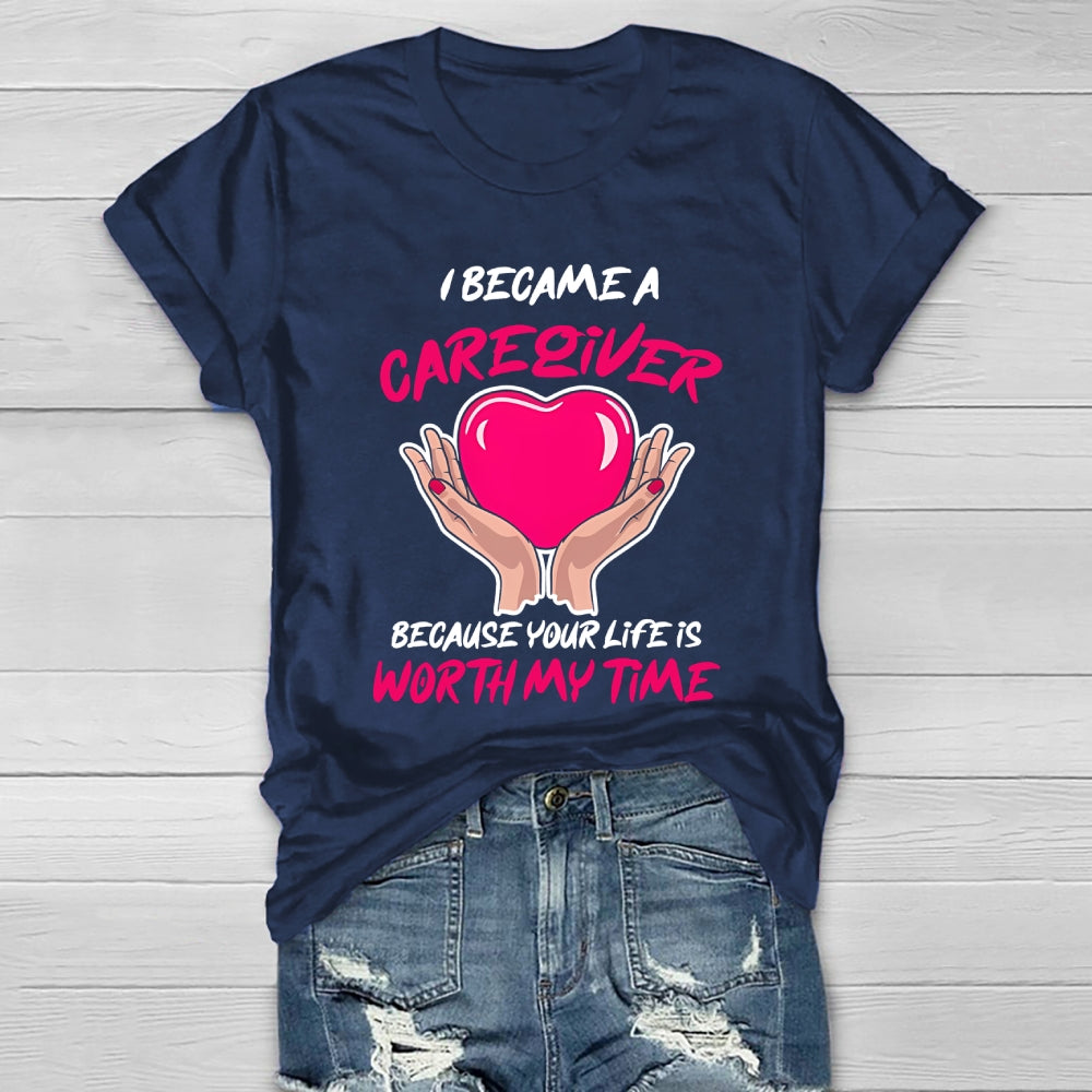 I Became A Caregiver Healthwear T-shirt