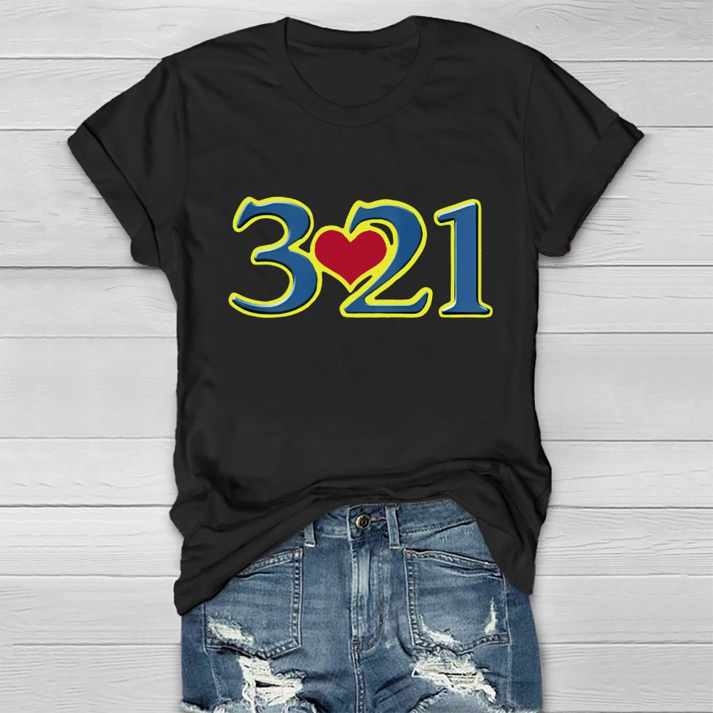 321 World Down Syndrome Day Healthwear T-shirt