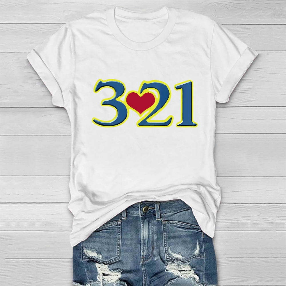 321 World Down Syndrome Day Healthwear T-shirt